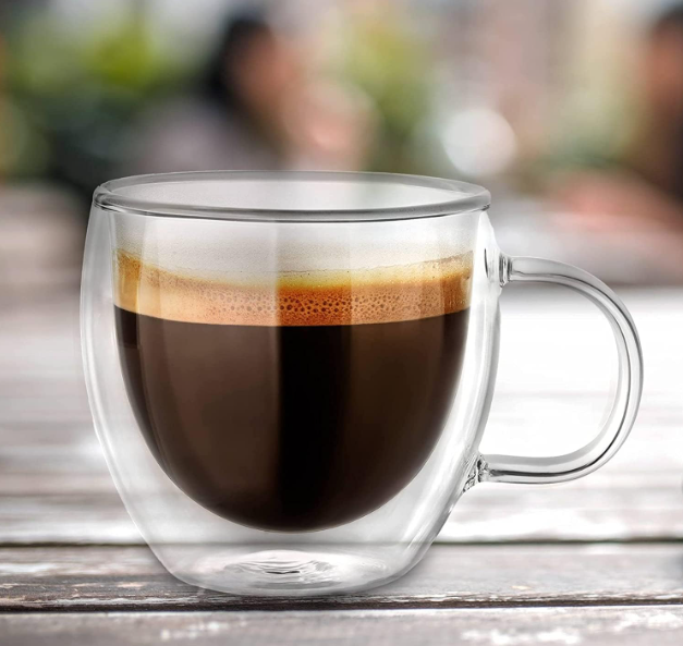 Vaso Doble Pared Oreja Borisilicato 350ml