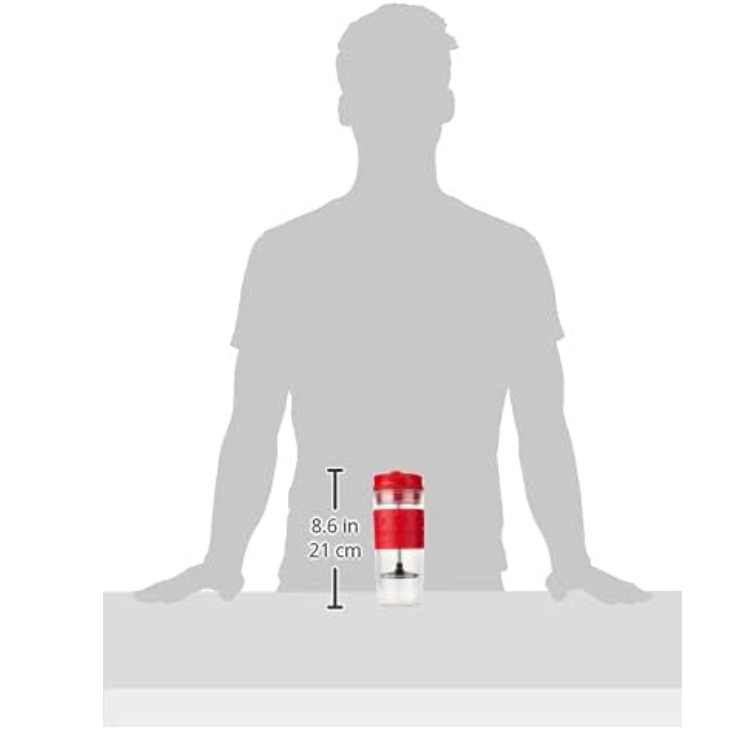 Termo Prensa Bodum Rojo Transparente 450ml Original Versatil