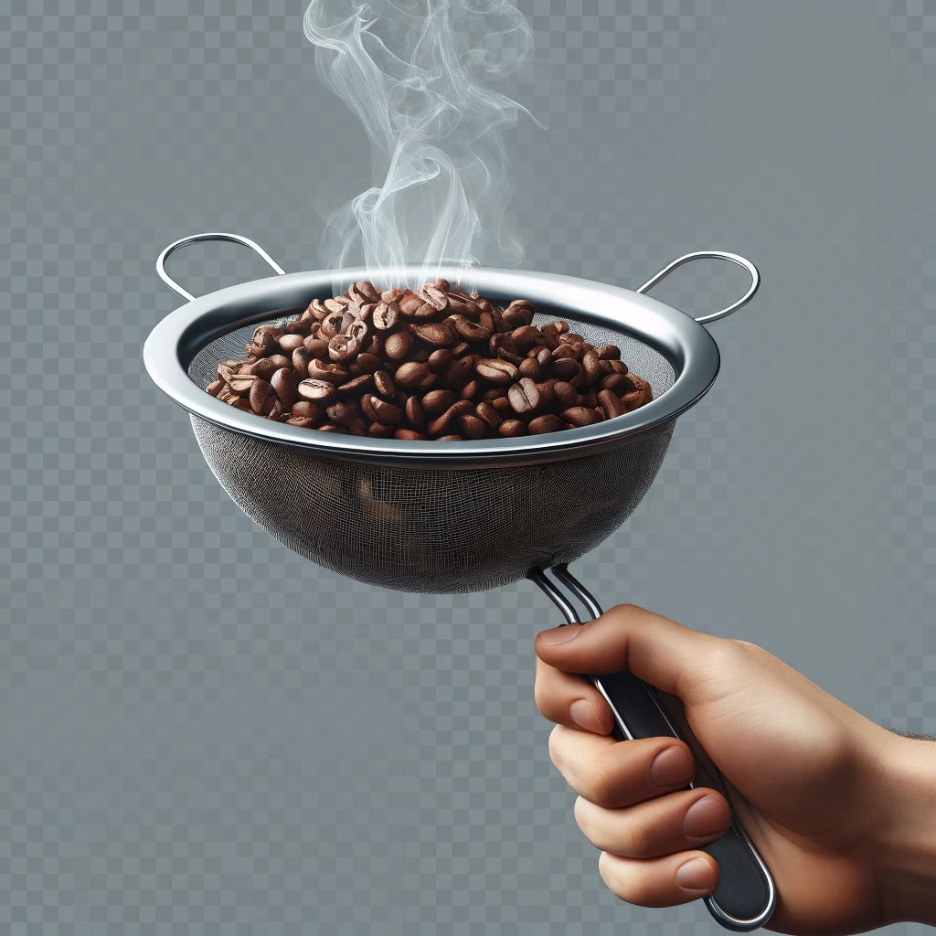 Colador Metalico Grande para Manipulacion de Café