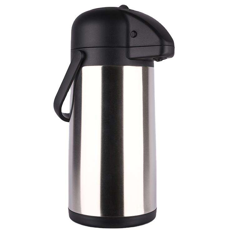 Termo Bomba 2.5 Litros en Acero Inoxidable para Cafe y Bebidas
