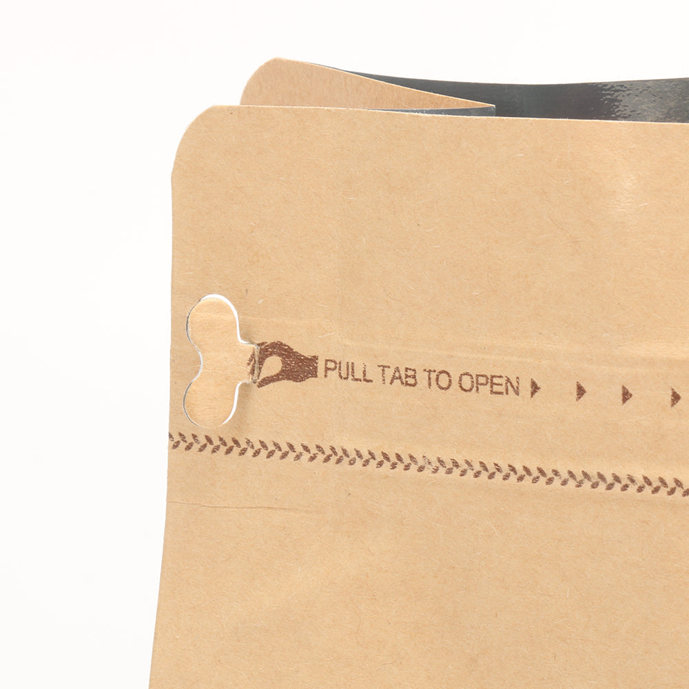 Bolsa Empacar Cafe 250g Kraft con Valvula Desgasificacion y Ziploc