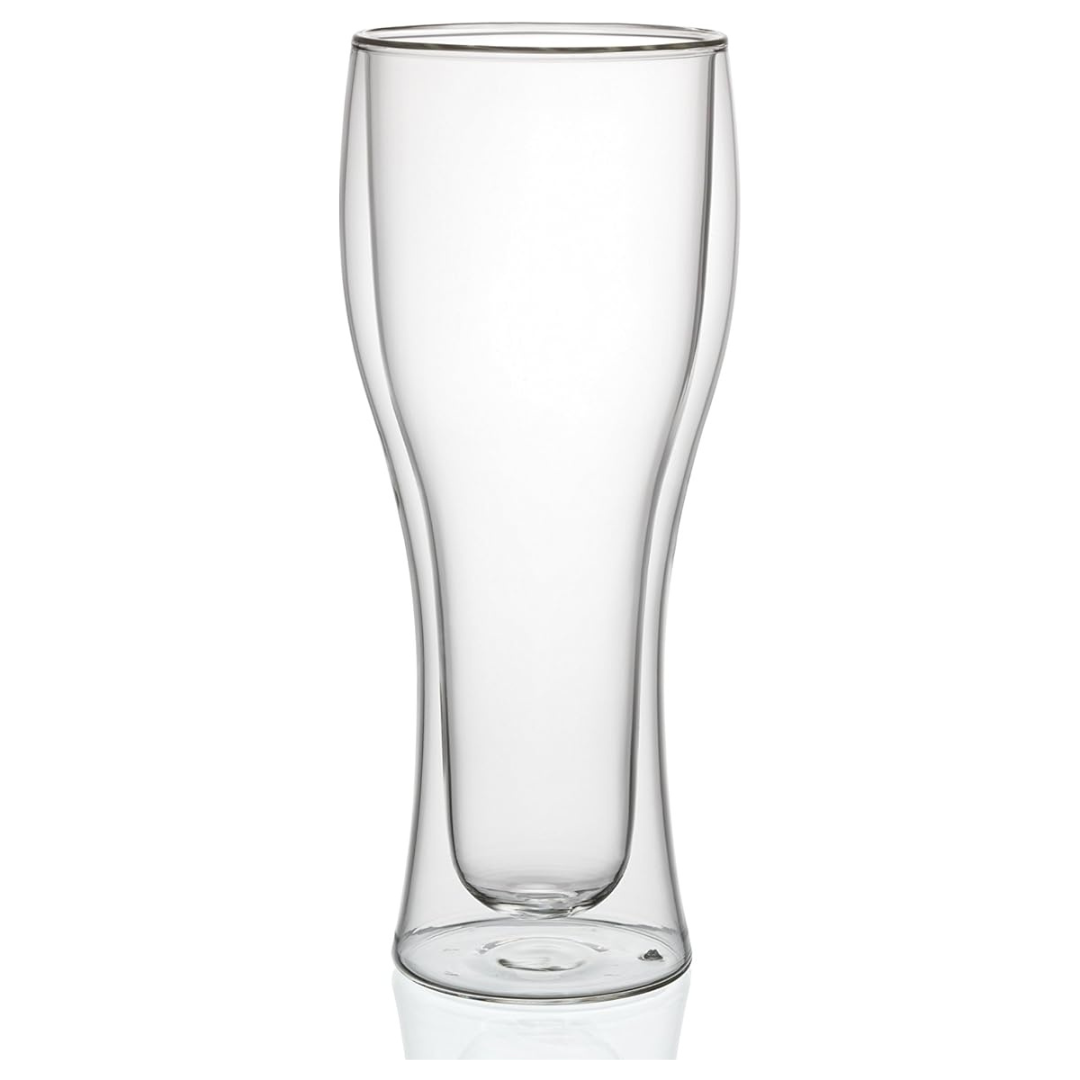Vaso Cristal Borosilicato Diseño Moderno 350ml Doble Pared