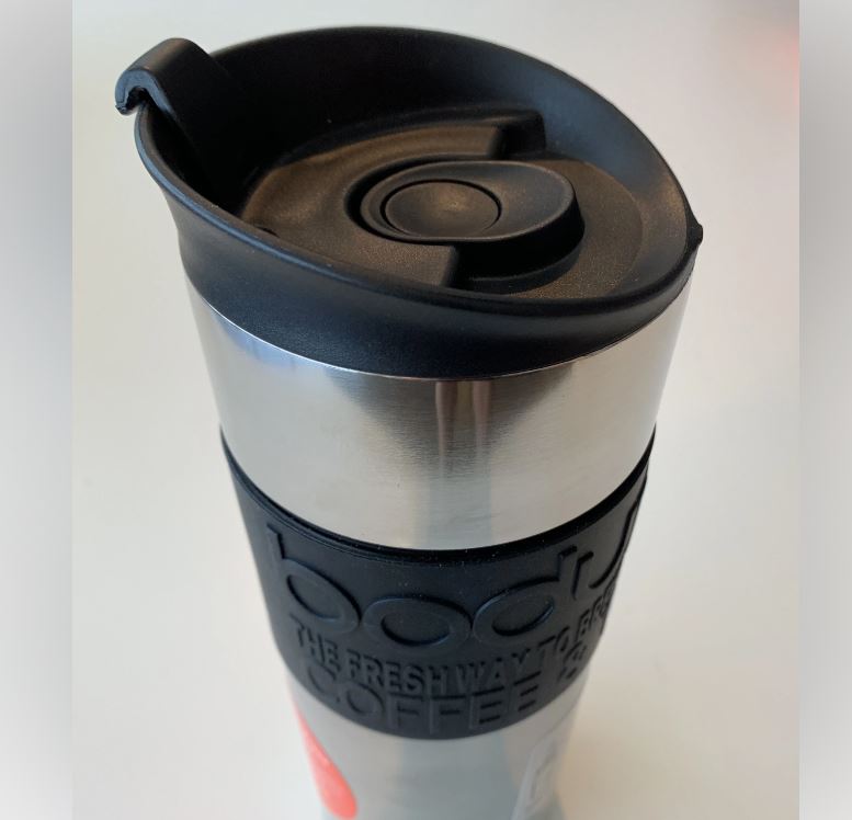 Termo Prensa Bodum Viajero Negra Acero Inoxidable 450ml