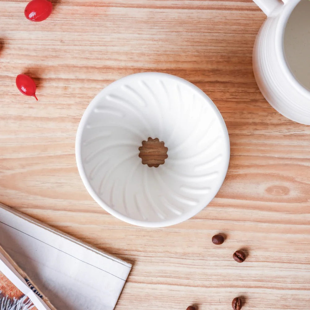 Ideal para cafés complejos. La cerámica ayuda a mantener la temperatura y revela sabores limpios y delicados.