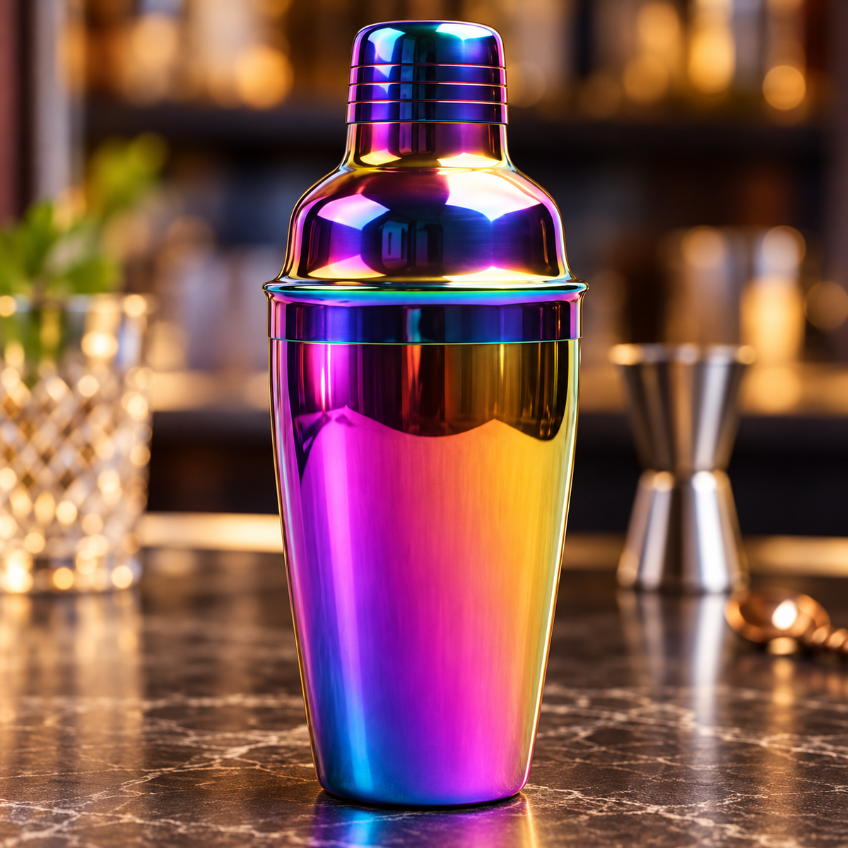 Coctelera Shaker Tornasol de Acero Inoxidable 750 ml