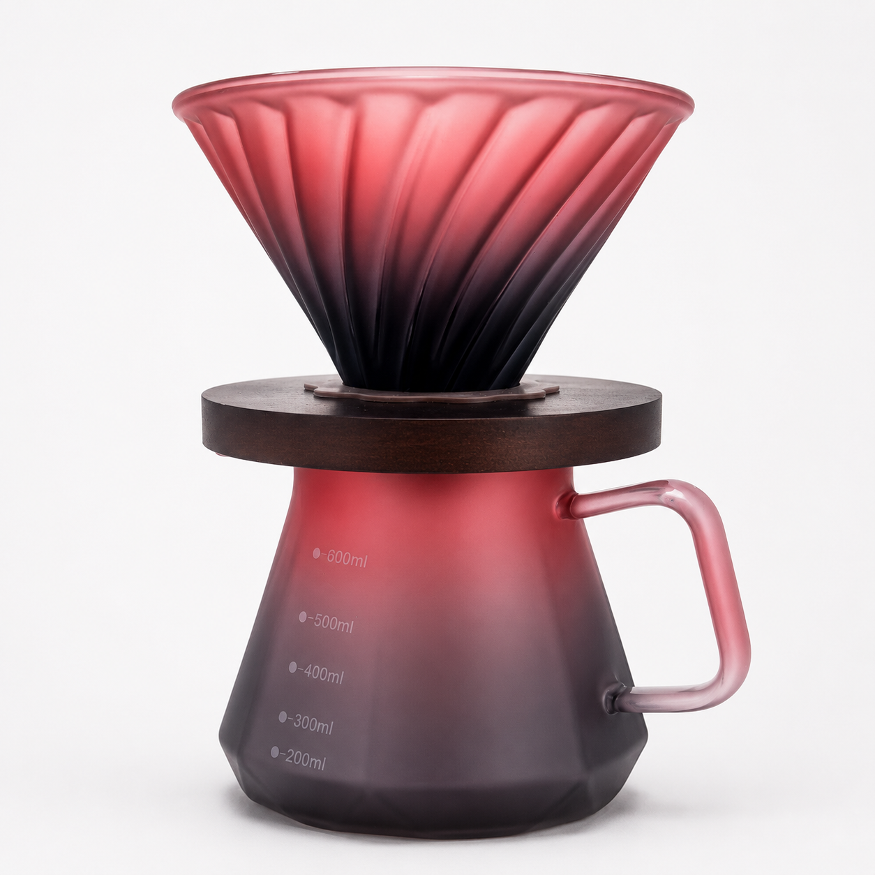 Kit Cafetera Dripper V60 Star 02 con Server Vidrio 600ml