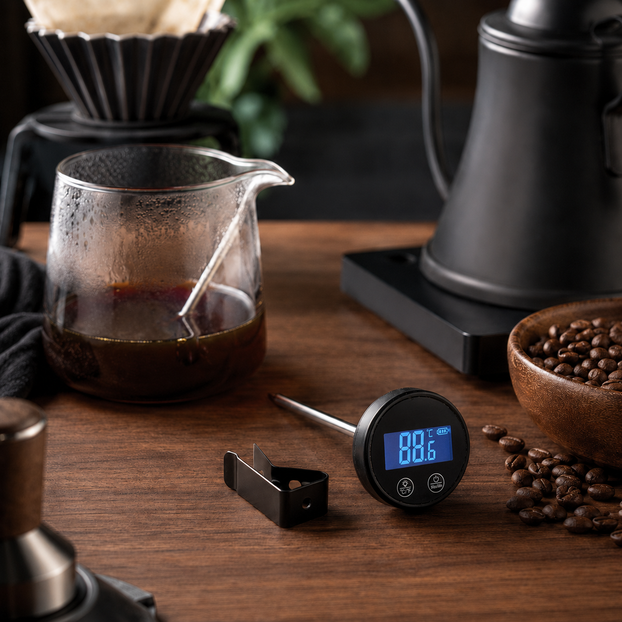 Termometro Digital Para Cafe y Leche con Sonda y Clip