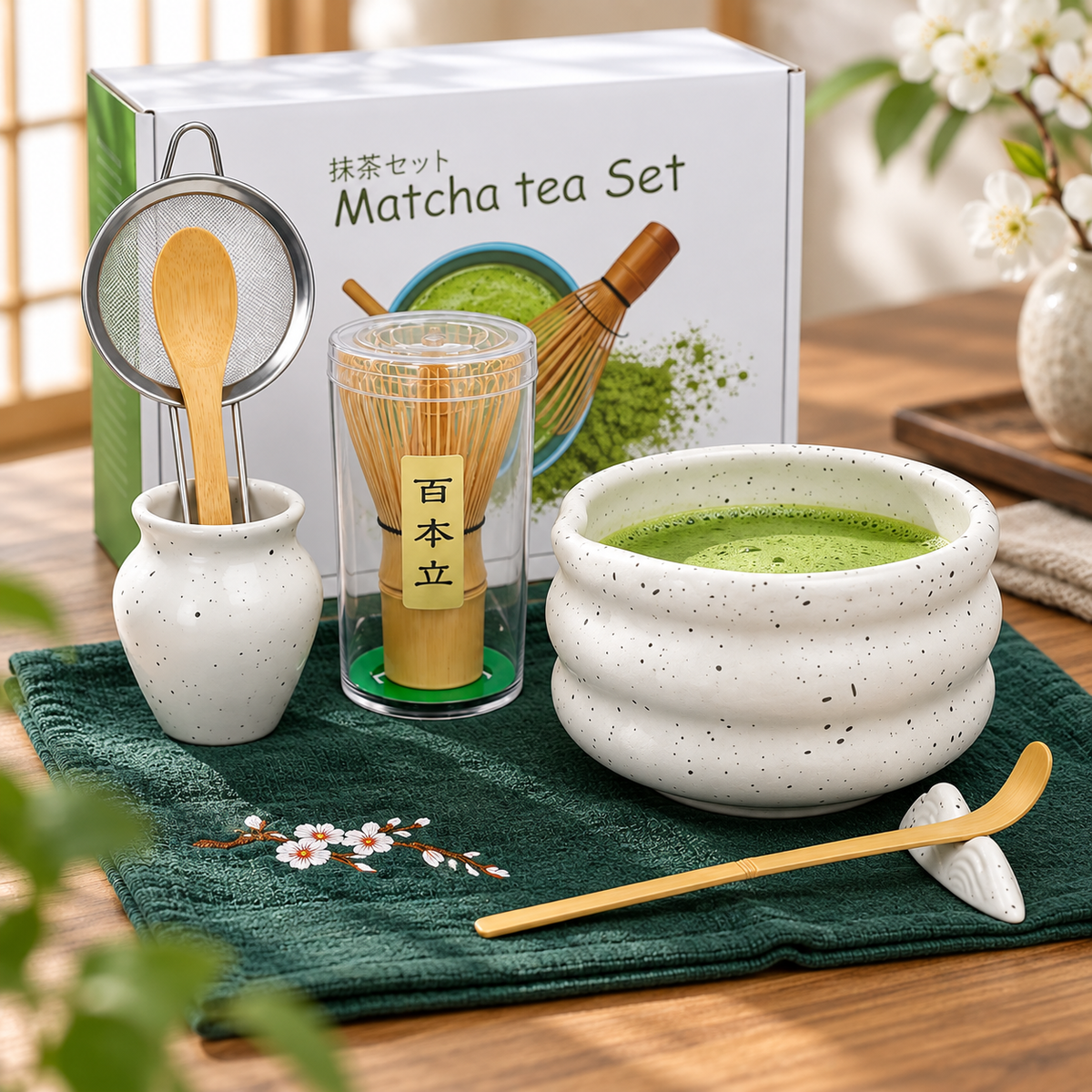 Set Completo para Te Matcha 8 Piezas