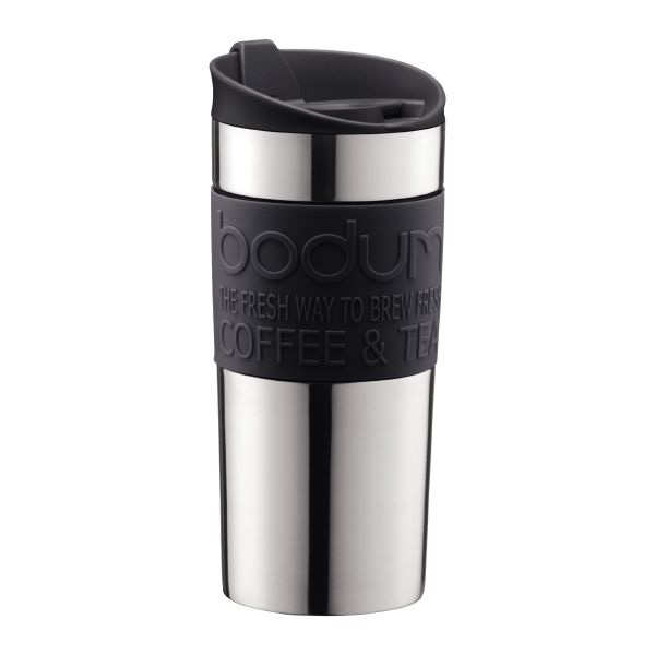 Termo Prensa Bodum Viajero Negra Acero Inoxidable 450ml