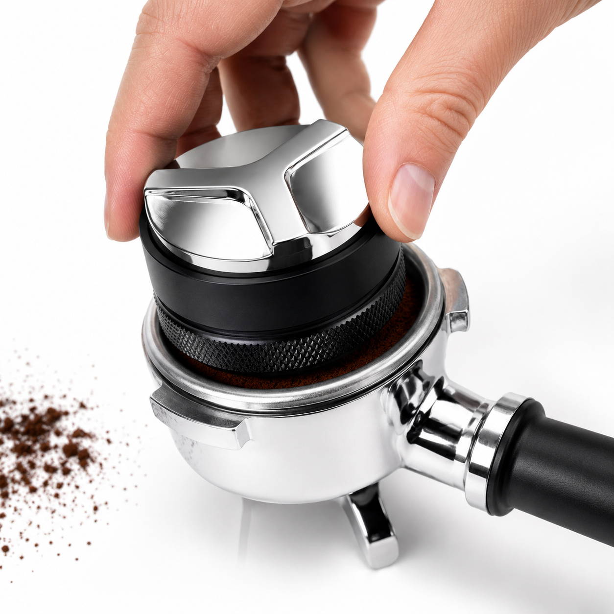 Tamper Distribuidor Nivelador Maquina Espresso de Cafe 51 mm Ajustable
