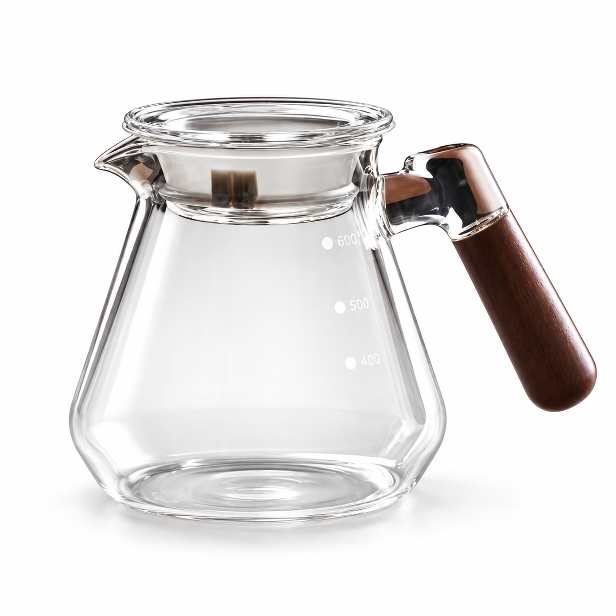 Server Cafe Borosilicato Mango Madera 600 ml