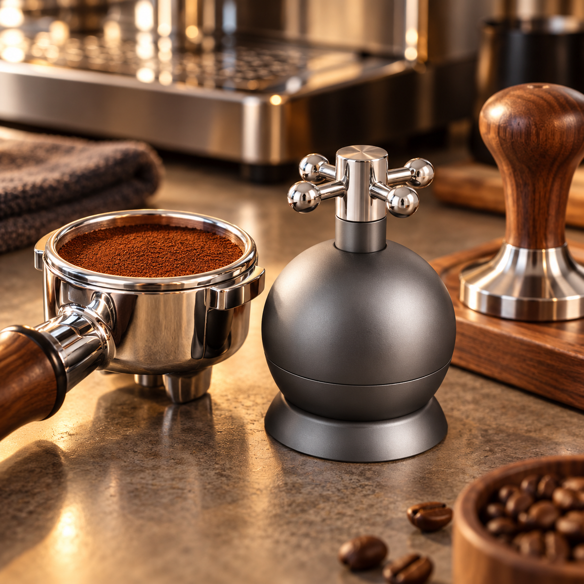 Distribuidor Nivelador de Cafe 58 mm para Espresso