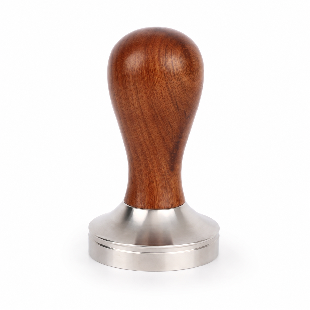 Tamper 58mm de Madera y Acero Inoxidable | Maquina Espresso