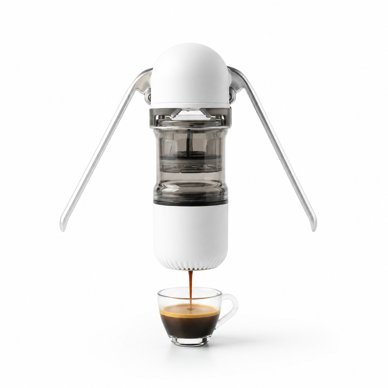 Cafetera Maquina Espresso Manual Portatil Para Viajes 15 Bares de Presion
