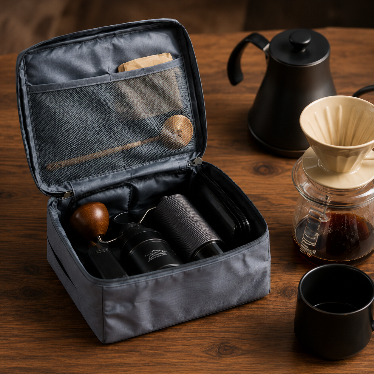 Maleta Estuche Viajero para Cafe y Accesorios