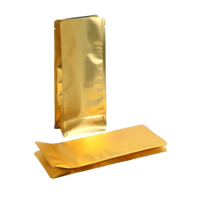 Bolsas para Empaque de Café Doradas 125 g Pack x 50u Válvula Integrada