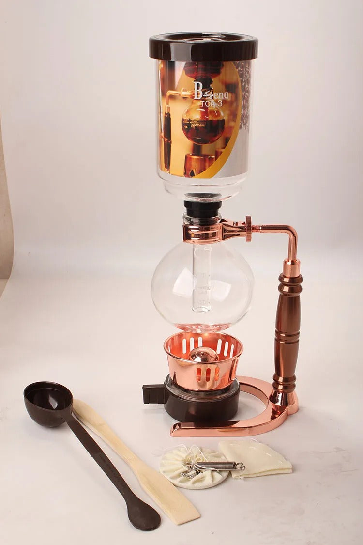 Sifón Japonés Platino 3 Tazas 300ml Oro Rosa