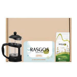 Kit Hogar Rasgos | Prensa Francesa 350ml + Café Insignia 250g