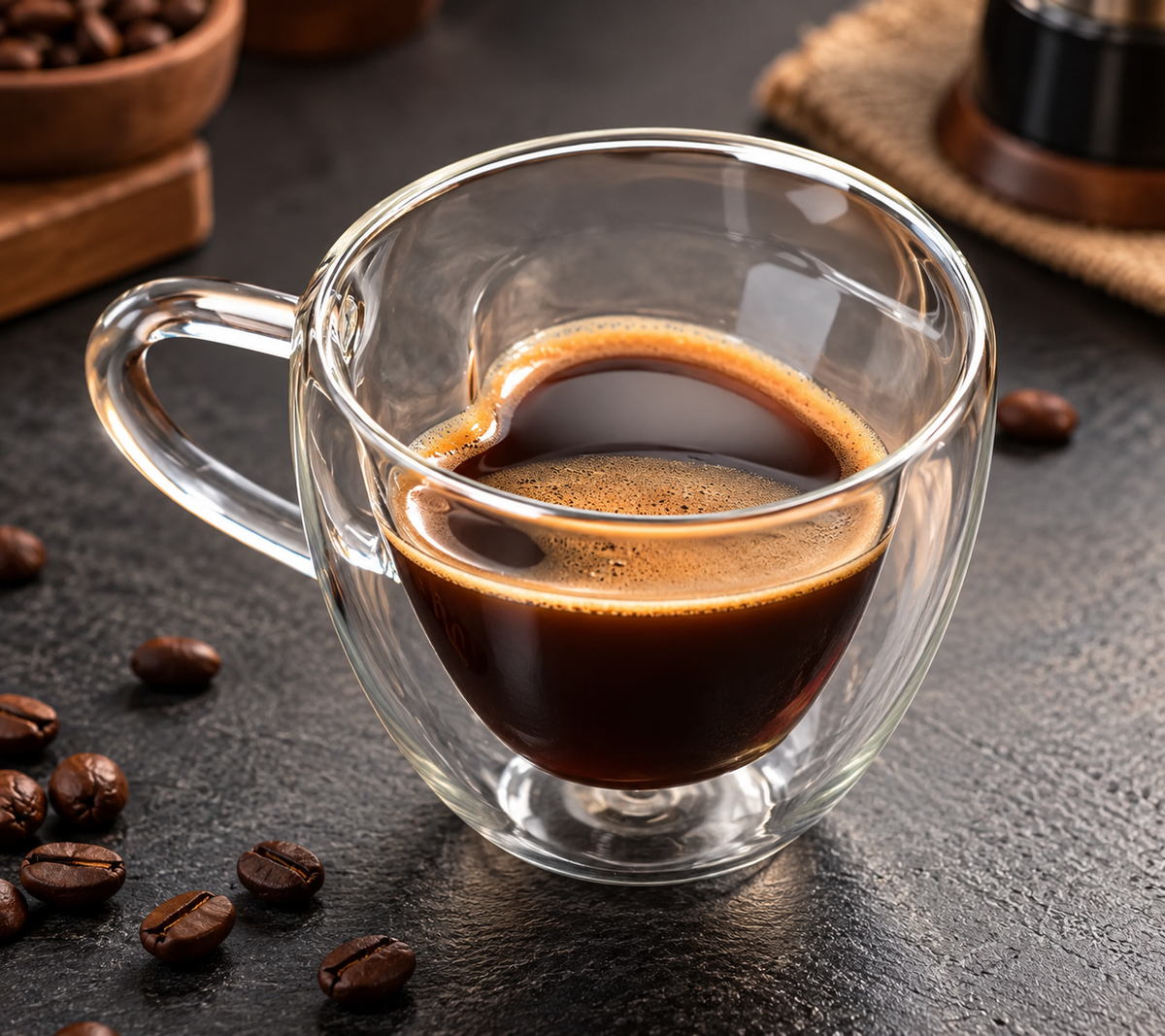 Vaso Pocillo Doble Pared Corazón 150Ml Borosilicato