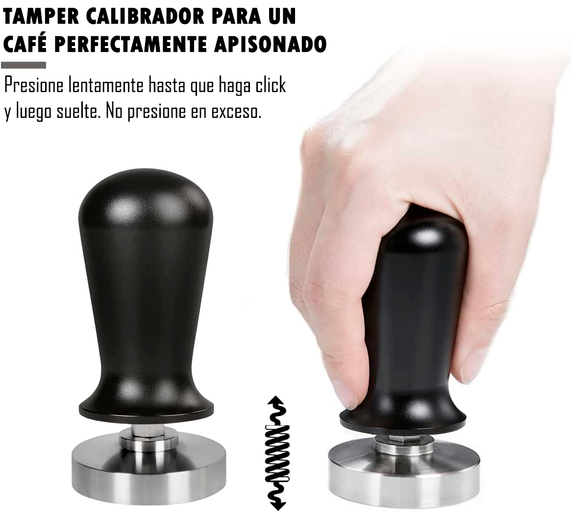 Tamper para Café Espresso Calibrado Con Retorno 51mm