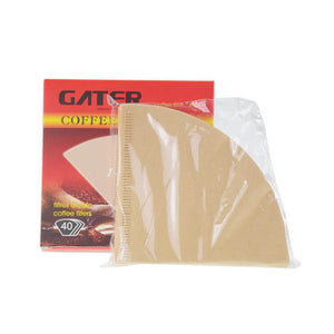 Filtros GATER De Papel Natural Para V60 X40 - 01 / 02