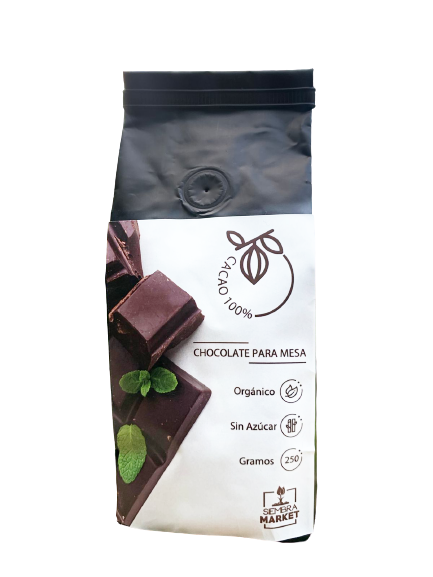 Chocolate para Batir en Mesa Especial Orgánico 100% Cacao de Origen 250g