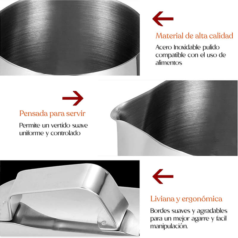 Jarra Arte Latte Con Termómetro 350ml