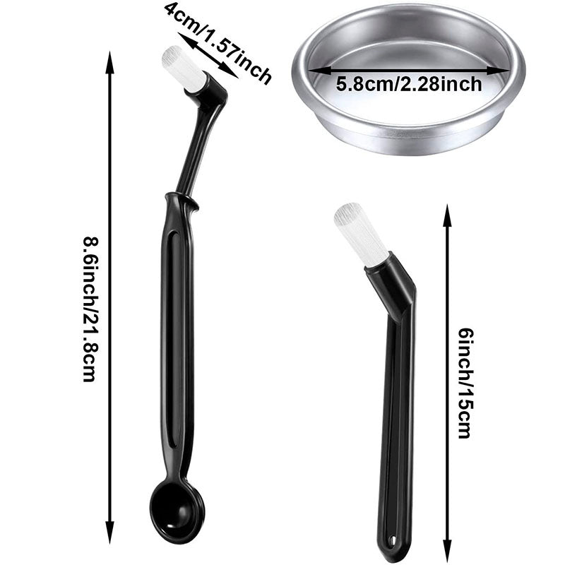 Kit Limpieza Maquina Espresso Cepillos + Filtro Ciego 57mm