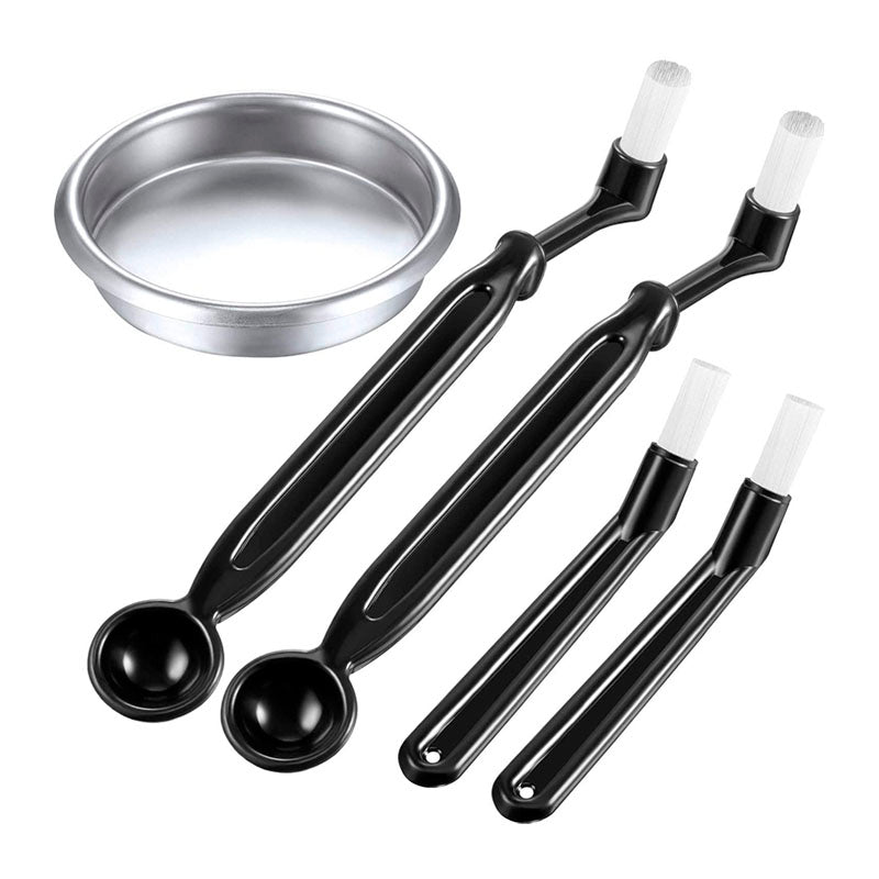 Kit Limpieza Maquina Espresso Cepillos + Filtro Ciego 57mm