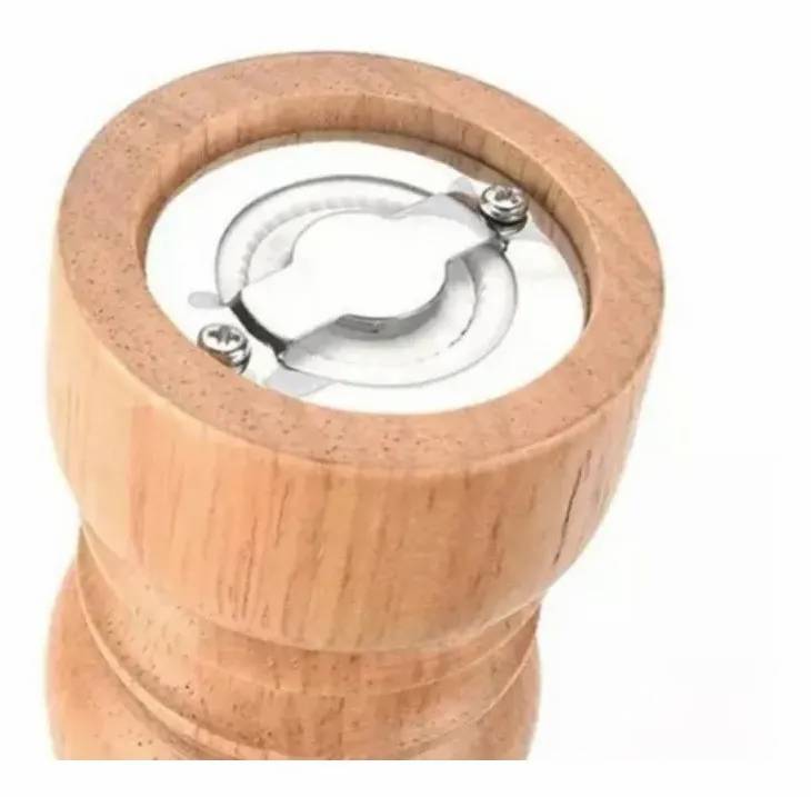 Moledor De Pimienta Sal Gruesa Molino Pimentero De Madera Pequeño