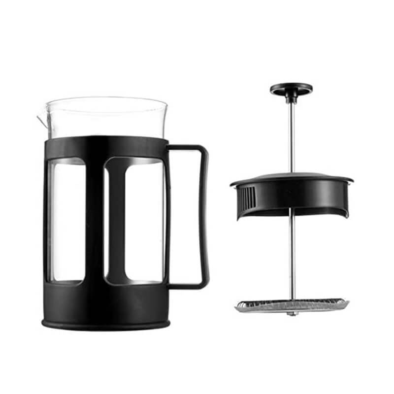 Cafetera Prensa Francesa Negra 350ml Embolo Acero French Press