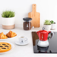Cafetera  Italiana Bialetti Moka Inducción Roja 6 tazas