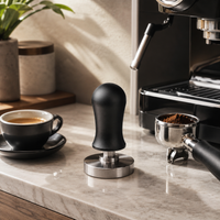 Tamper Maquina Espresso con Retorno 58 mm en Acero Inoxidable