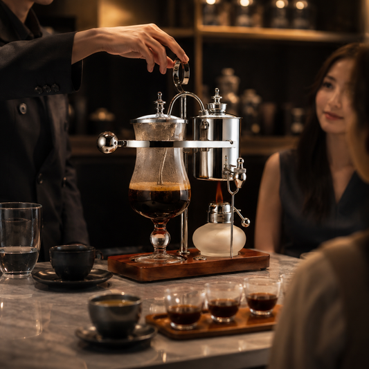 Cafetera Metodo Sifon Belga para Cafeterias y Negocios de Cafe