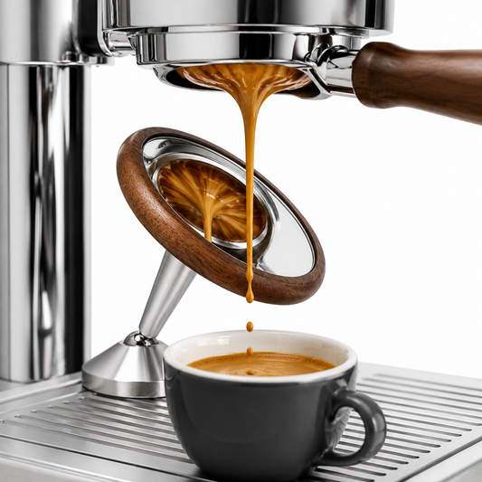 Espejo Barista para Extracción de Espresso y Creación de Contenido