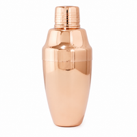 Coctelera Shaker Acero Inoxidable 750 ml Oro Rosa para Cocteles