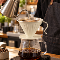 Cafetera Metodo Dripper V60 Acero Crema