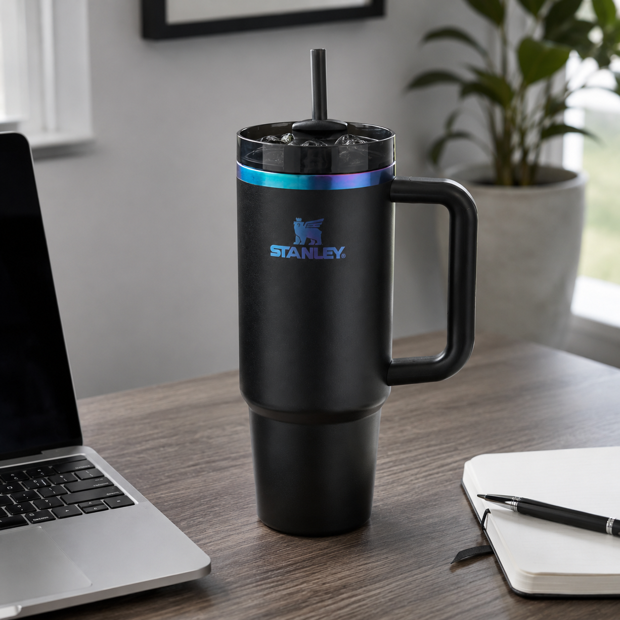 Vaso Termo Stanley Quencher H2.0 30 Oz Black Chroma 887 ml