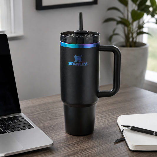 Vaso Termo Stanley Quencher H2.0 30 Oz Black Chroma 887 ml