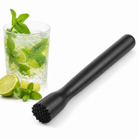 Macerador Negro para Bar | Muddler para Cocteles y Cocteleria