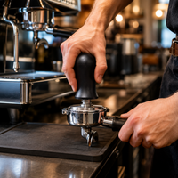 Tamper Pisador Cafe Maquina Espresso 49 mm con retorno interno