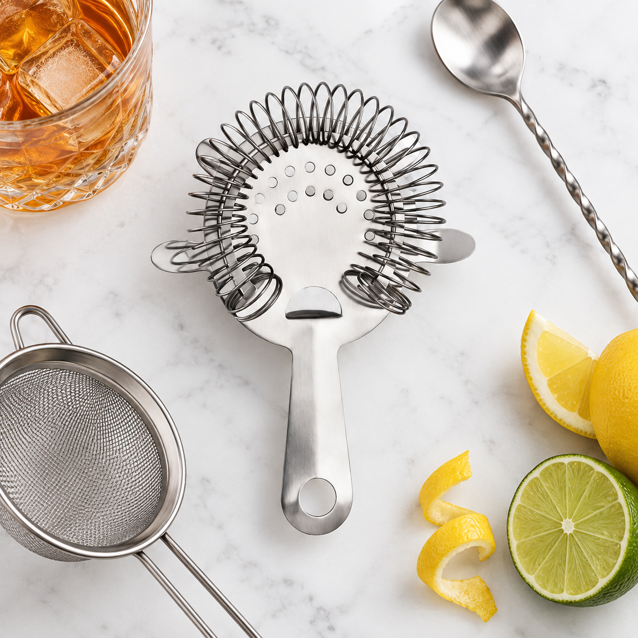 Filtro Coctelera Gusano Hawthorne Strainer
