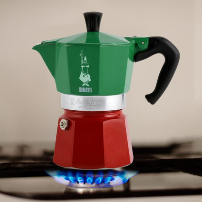 Bialetti Moka Express Italia Tricolor 3 Tazas