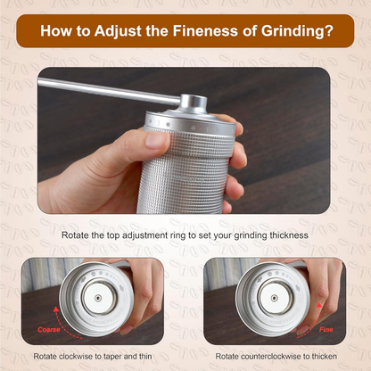 Moledor para Café Profesional Plateado NewlukPro Ajustable Exterior de Exactitud