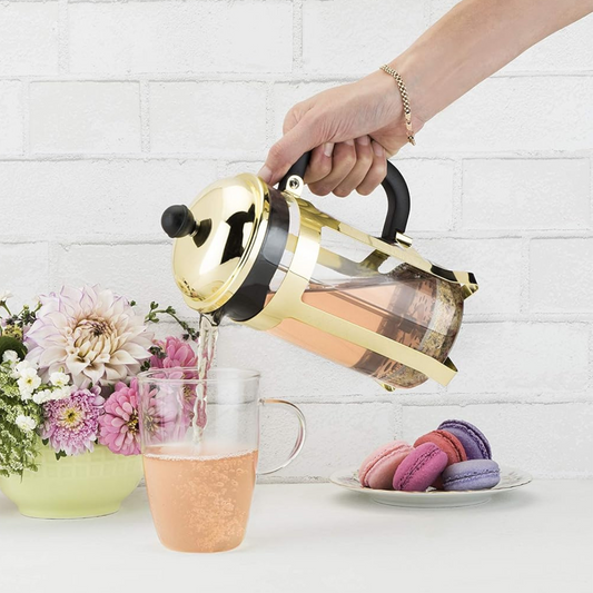 Cafetera de Embolo Prensa Francesa Dorada 350ml