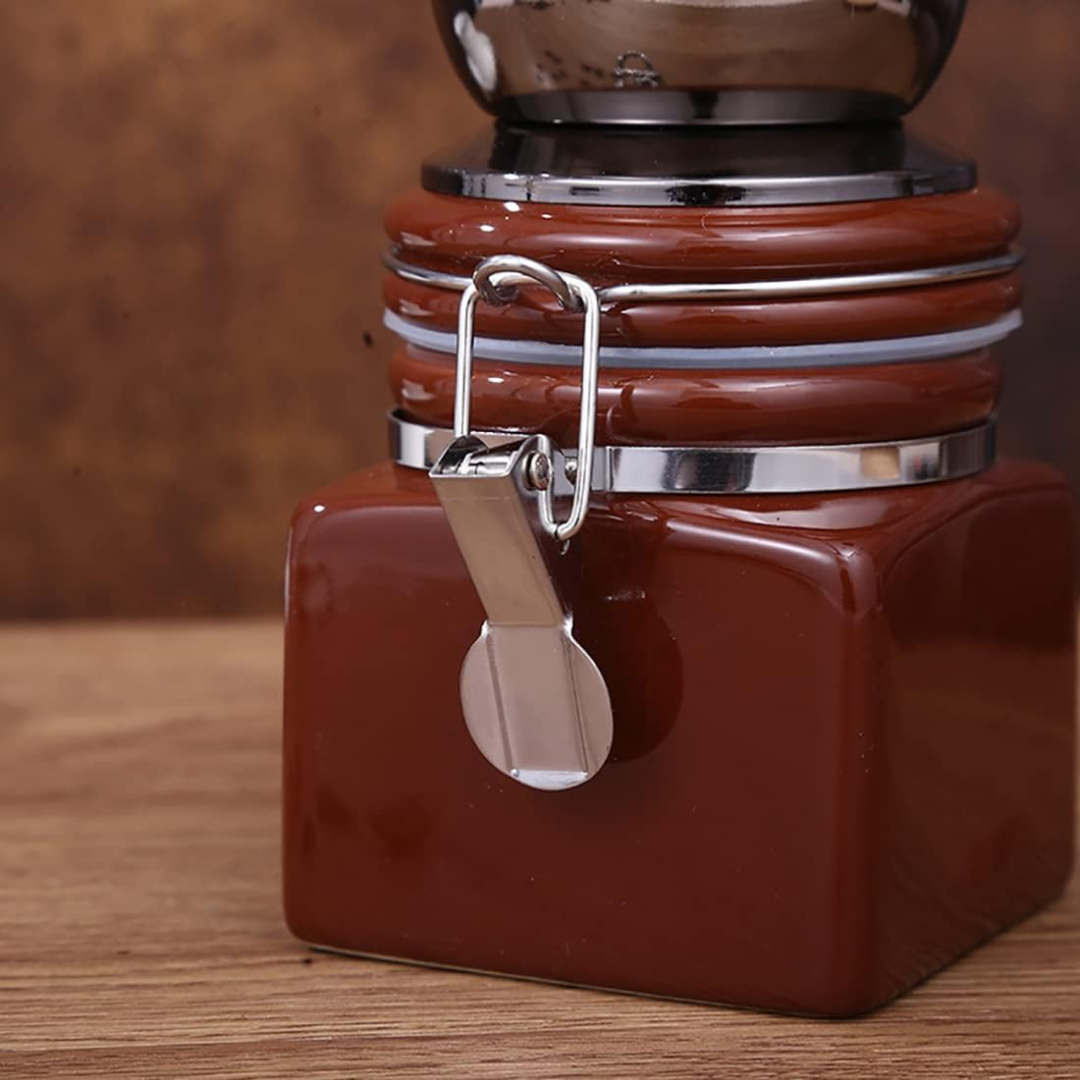 Molino de Café Manual Retro con Muelas Cerámicas 30gr Molienda Ajustable