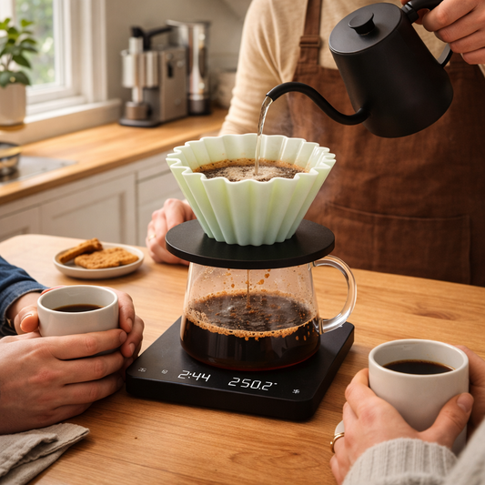 Cafetera Tipo Origami Dripper Air Plastico Libre BPA Color Verde Clear