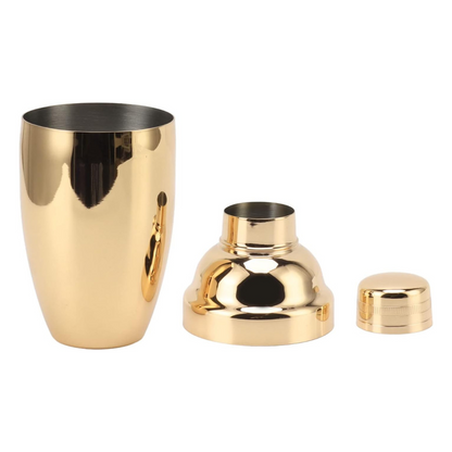 Mezclador de Cocteles Shaker Acero Inoxidable 550ml Dorado