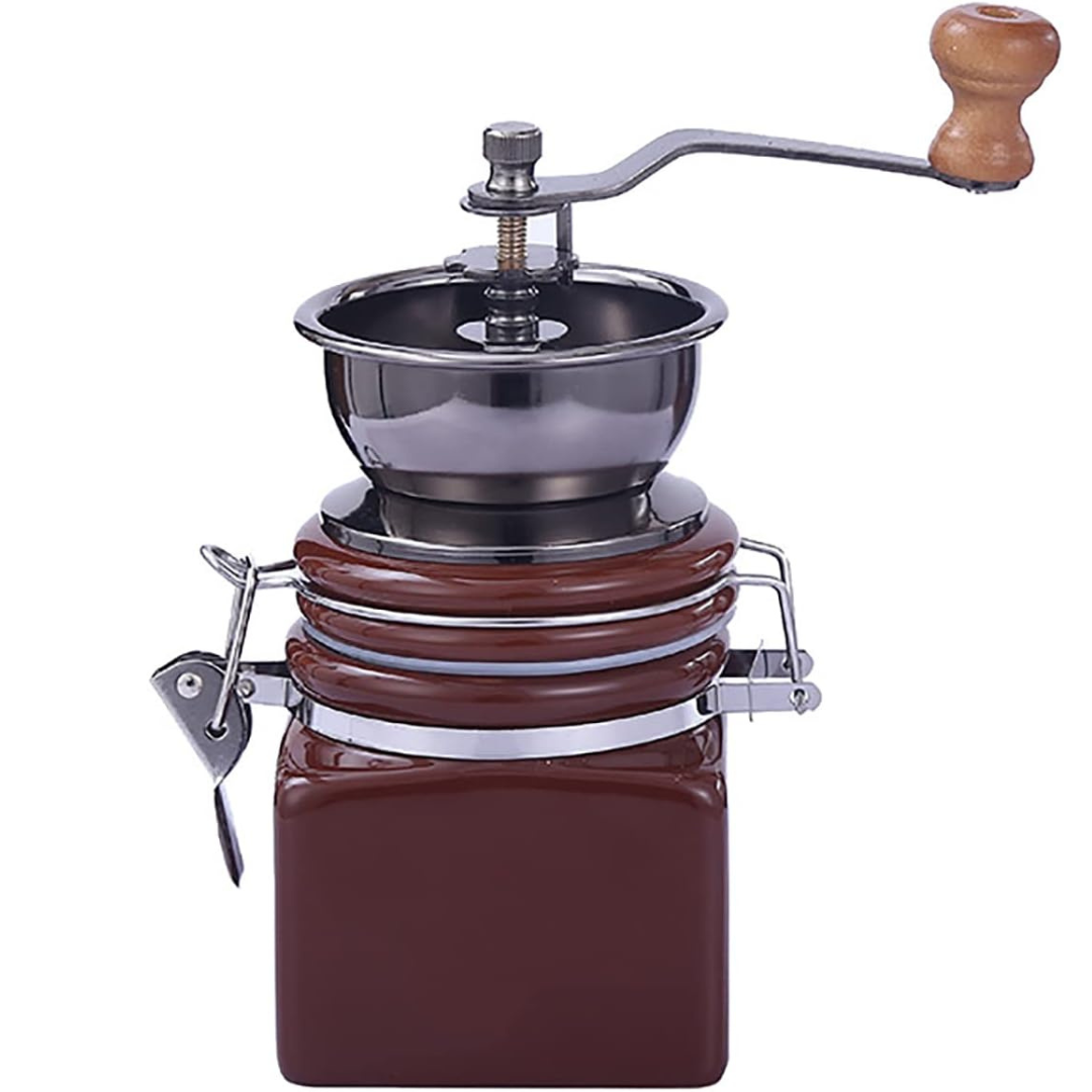 Molino de Café Manual Retro con Muelas Cerámicas 30gr Molienda Ajustable