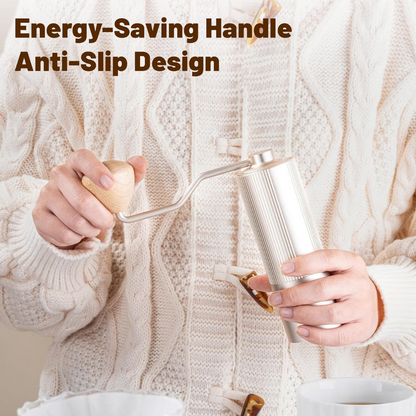 Molino para Café Pro de Precisión Dorado con Muelas en Acero